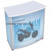 Panset Masa - Oval Kilitli - Alınlıklı 90cm