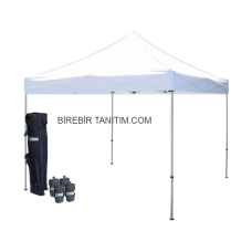 Gazebo Tente Tavan 2×2 mt - Katlanabilir Stand - Tanıtım Fuar Çadırı