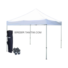 Gazebo Tente Tavan 2×2 mt - Katlanabilir Stand - Tanıtım Fuar Çadırı