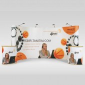 Örümcek Stand Oval 3x8 / 8 Panel