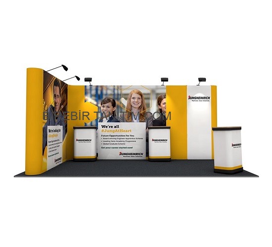 Pop Up Stand L Köşe Corner 3x5 Panel