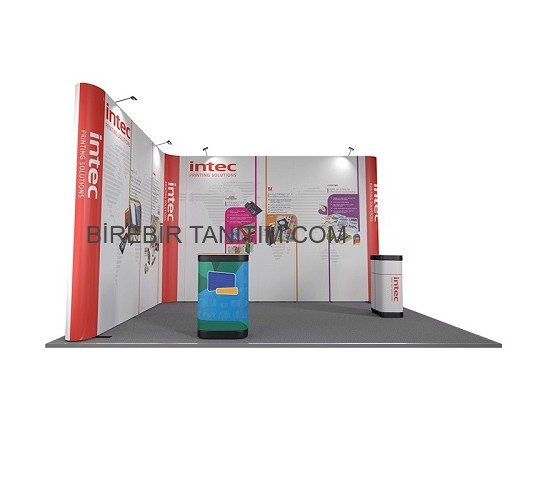 Pop Up Stand L Köşe Corner 4x5 Panel