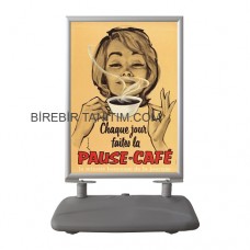 Kaldırım Panosu Su Geçirmez - Su Tabanlı Poster Pano B2 500X700 MM