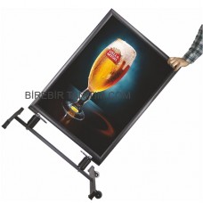 Tekerlekli Kaldırım Panosu T Ayaklı Pano B2 500X700 MM